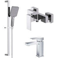 Комплект смесителей Aquatek Либра AQ1631CR Хром латунь
