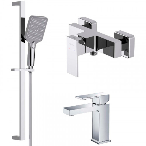 Комплект смесителей Aquatek Либра AQ1631CR Хром латунь