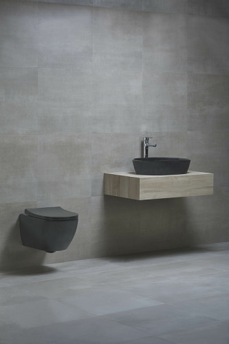 Унитаз beWash Bogen 88303270 подвесной Черный матовый с сиденьем Микролифт фарфор подвесной