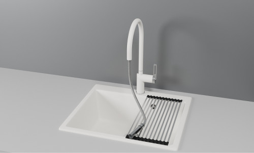 Смеситель для кухни Granula 8172 цвет Арктик