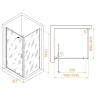 Душевой уголок RGW Stilvoll 100x90 703214509-11 профиль цвет Хром стекло прозрачное