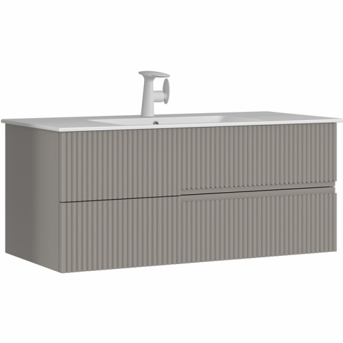 Тумба с раковиной Orka Moonlight 120 5001508 подвесная Бежевая матовая МДФ / ЛДСП