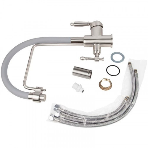 Смеситель для кухни Viko V-5618 Серебро Серый латунь