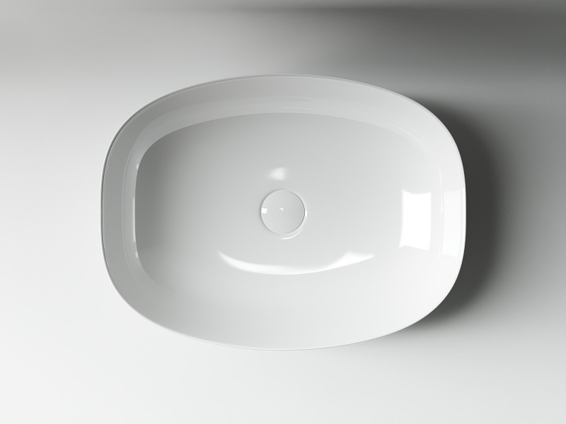 Раковина-чаша Ceramicanova Element 50 CN5005 Белая фаянс накладная