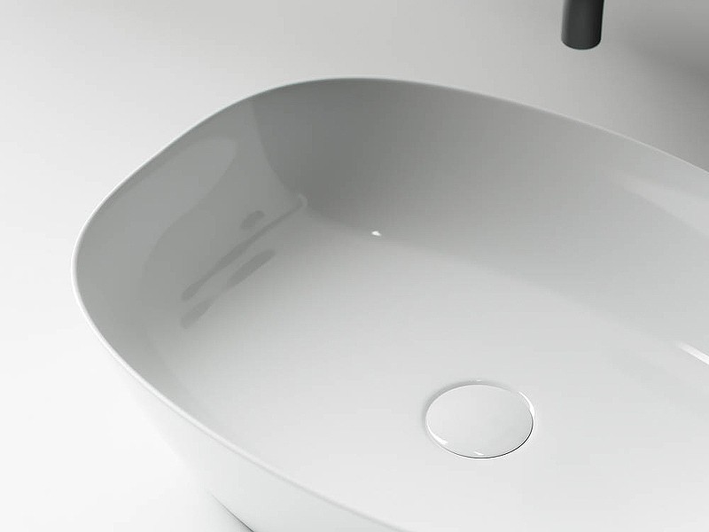 Раковина-чаша Ceramicanova Element 50 CN5005 Белая фаянс накладная