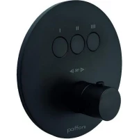 Смеситель для душа Paffoni Compact Box CPT019NO с термостатом цвет Черный матовый