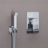 Гигиенический душ со смесителем WasserKRAFT Aller A106157 Хром латунь на стену