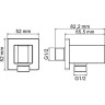 Гигиенический душ со смесителем WasserKRAFT Aller A106157 Хром латунь на стену