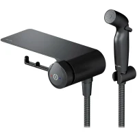 Гигиенический душ со смесителем AM.PM X-Joy TouchReel F0H85A822 Черный матовый латунь встраиваемый