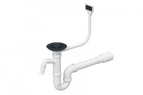 Сифон для кухонной мойки Granula СФ-0041 цвет Черный матовый