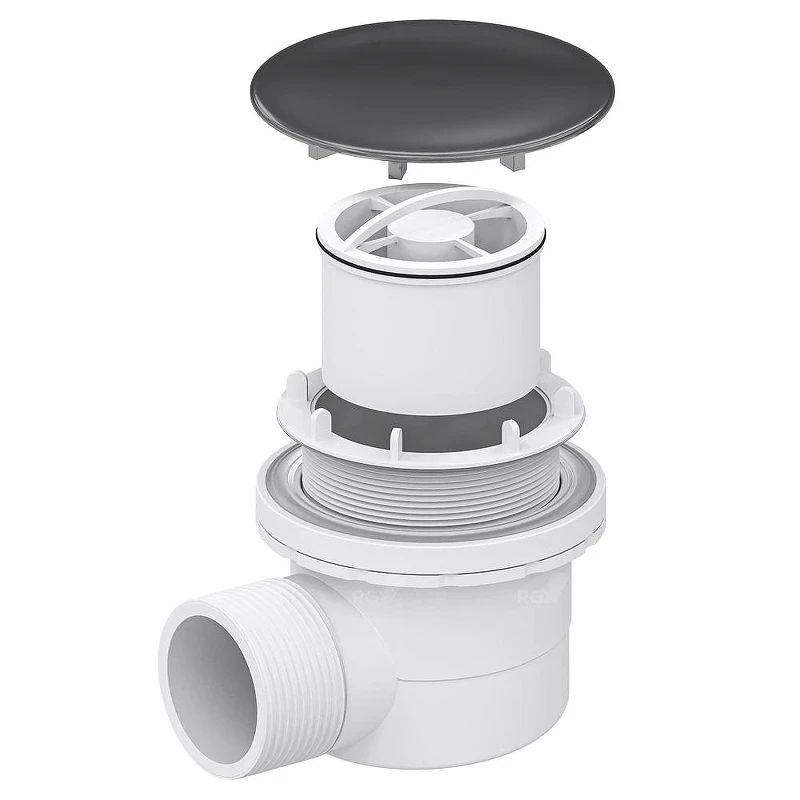 Сифон для душевого поддона RGW Velplex QYD-06 18241106-02 Графит