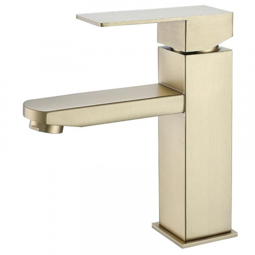 Смеситель для раковины Fmark FS8101C цвет Золото матовое