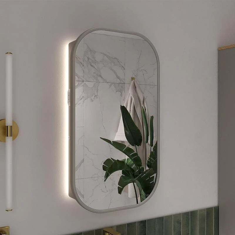 Зеркальный шкаф Equil Desert 45 szDSRT.LED45.R/L-25 с подсветкой цвет Амарок