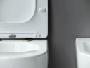 Комплект унитаза с инсталляцией Ceramicanova Metropol CN4002_1001B_1000 с сиденьем Микролифт и Черной матовой клавишей смыва фарфор подвесной