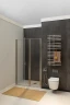 Душевая дверь Allen Brau Priority 100 3.31029.BA профиль Серебро браш стекло прозрачное