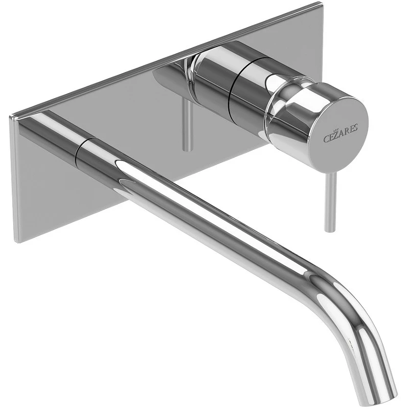 Смеситель для раковины Cezares Leaf LEAF-BLI1-L-01-W0 Хром латунь встраиваемый