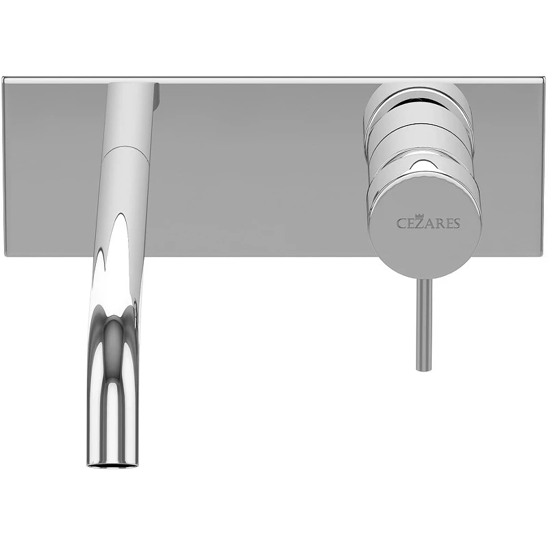 Смеситель для раковины Cezares Leaf LEAF-BLI1-L-01-W0 Хром латунь встраиваемый