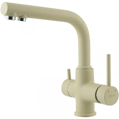 Смеситель для кухни Lemark Comfort LM3061PBG Бежевый латунь