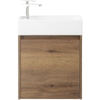 Тумба под раковину BelBagno Kraft Mini 50 L KRAFT MINI-500/260-1A-SO-RT-L подвесная Rovere Tabacco МДФ / ЛДСП