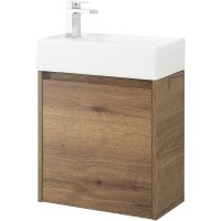 Тумба под раковину BelBagno Kraft Mini 50 L KRAFT MINI-500/260-1A-SO-RT-L подвесная Rovere Tabacco МДФ / ЛДСП