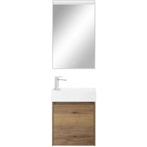 Тумба под раковину BelBagno Kraft Mini 50 L KRAFT MINI-500/260-1A-SO-RT-L подвесная Rovere Tabacco МДФ / ЛДСП