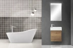 Тумба под раковину BelBagno Kraft Mini 50 L KRAFT MINI-500/260-1A-SO-RT-L подвесная Rovere Tabacco МДФ / ЛДСП