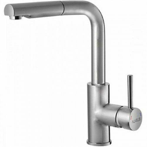 Смеситель для кухни Alveus Siros-P Chr-BR 1132901 Брашированная сталь нержавеющая сталь