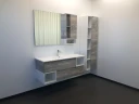 Зеркало со шкафом Comforty Турин 120 00004137136 Дуб бежевый МДФ / ЛДСП, стекло