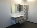 Зеркало со шкафом Comforty Турин 120 00004137136 Дуб бежевый МДФ / ЛДСП, стекло