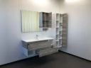 Зеркало со шкафом Comforty Турин 120 00004137136 Дуб бежевый МДФ / ЛДСП, стекло