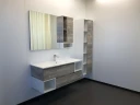 Зеркало со шкафом Comforty Турин 120 00004137136 Дуб бежевый МДФ / ЛДСП, стекло