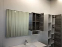 Зеркало со шкафом Comforty Турин 120 00004137136 Дуб бежевый МДФ / ЛДСП, стекло
