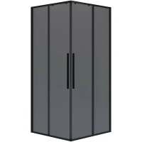 Душевой уголок Niagara Nova 80х80 NG-2822-34BLACK профиль Черный матовый стекло тонированное