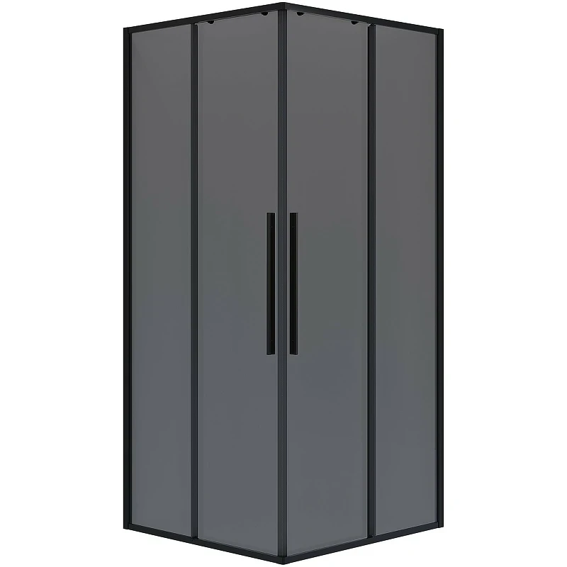 Душевой уголок Niagara Nova 80х80 NG-2822-34BLACK профиль Черный матовый стекло тонированное