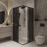 Душевой уголок Niagara Nova 80х80 NG-2822-34BLACK профиль Черный матовый стекло тонированное