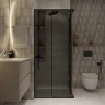 Душевой уголок Niagara Nova 80х80 NG-2822-34BLACK профиль Черный матовый стекло тонированное