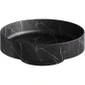 Раковина-чаша Boheme Corian 40 801-NM Nero Marquina искусственный камень (литьевой мрамор) накладная