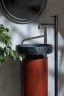 Раковина-чаша Boheme Corian 40 801-NM Nero Marquina искусственный камень (литьевой мрамор) накладная