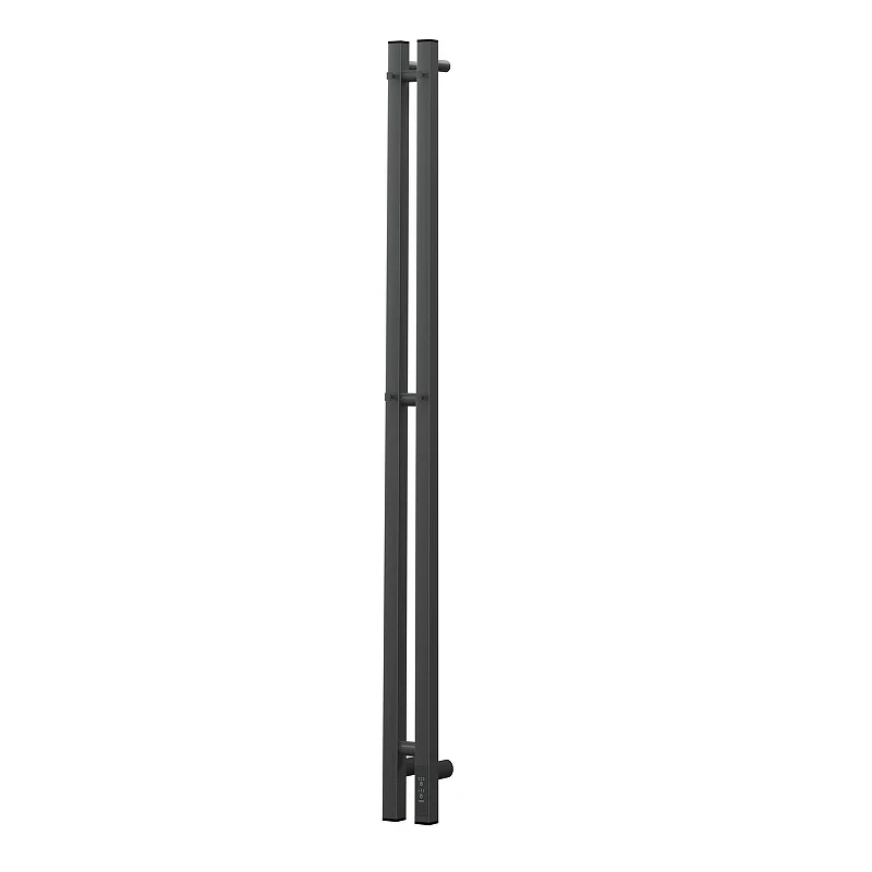 Электрический полотенцесушитель APEXTERMO Sirius 1100x80 SR10111GF с крючками цвет Графит металлик