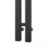 Электрический полотенцесушитель APEXTERMO Sirius 1100x80 SR10111GF с крючками цвет Графит металлик