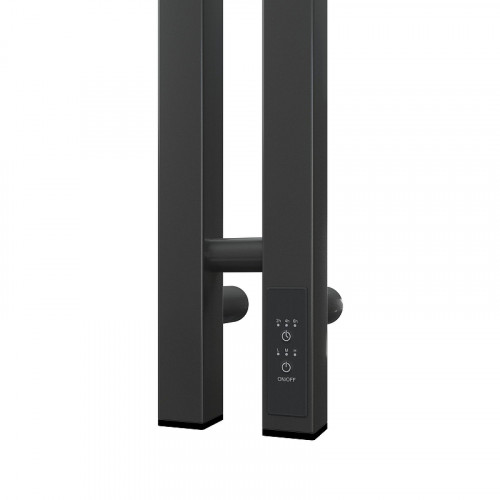 Электрический полотенцесушитель APEXTERMO Sirius 1100x80 SR10111GF с крючками цвет Графит металлик