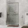 Душевая дверь WasserKRAFT Tauber 110 64S13 профиль цвет Никель стекло прозрачное