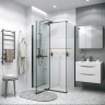 Душевой уголок Grossman Pragma 110х90 120.K33.03.1190.21.00 профиль Черный матовый стекло прозрачное