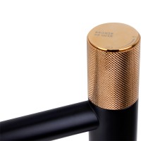 Смеситель для раковины Bronze de Luxe Avantgarde 2030MH Черный Розовое золото латунь
