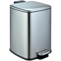 Ведро для мусора WeltWasser Berg MT 6L 10000013396 Сталь матовая