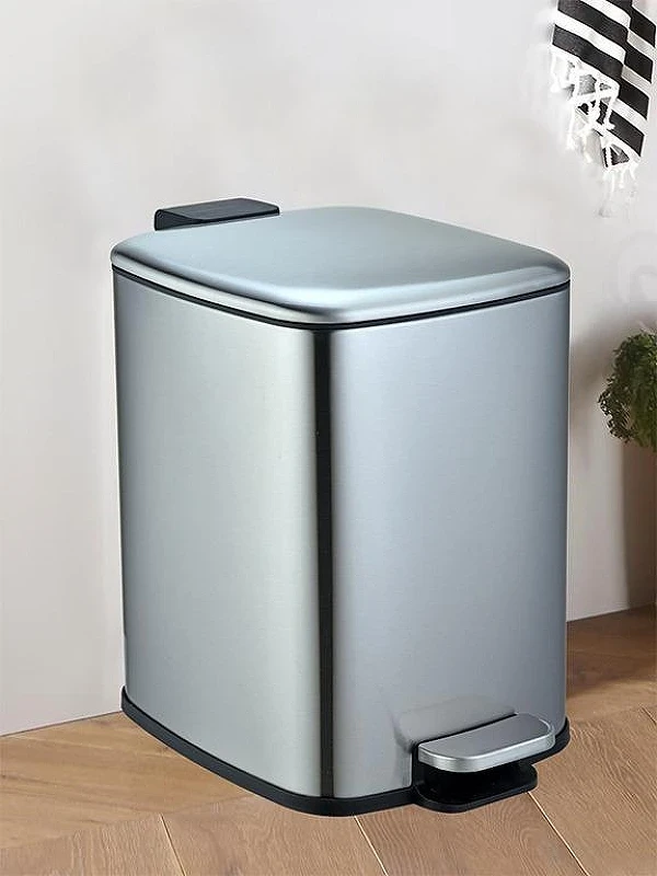 Ведро для мусора WeltWasser Berg MT 6L 10000013396 Сталь матовая