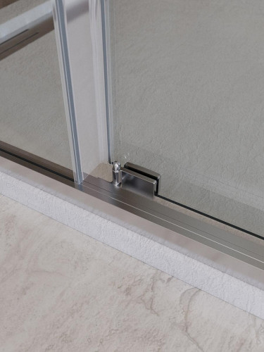 Душевой уголок Cezares Lux 100x80 LUX-AH-FS-11-100/80-C-CR профиль Хром стекло прозрачное