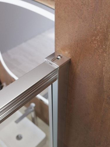 Душевой уголок Cezares Lux 100x80 LUX-AH-FS-11-100/80-C-CR профиль Хром стекло прозрачное