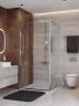 Душевой уголок Cezares Lux 100x80 LUX-AH-FS-11-100/80-C-CR профиль Хром стекло прозрачное