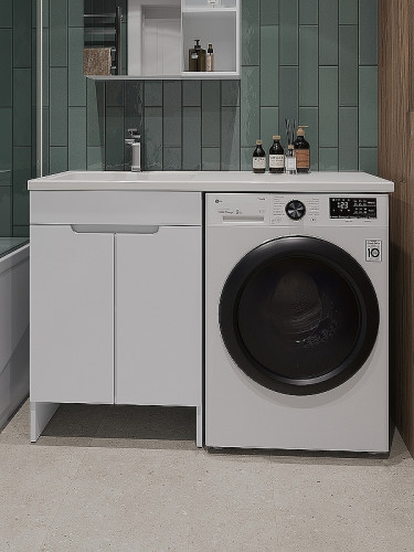 Тумба под раковину Orange Sistema 120 STD-60TUW Белая МДФ / ЛДСП